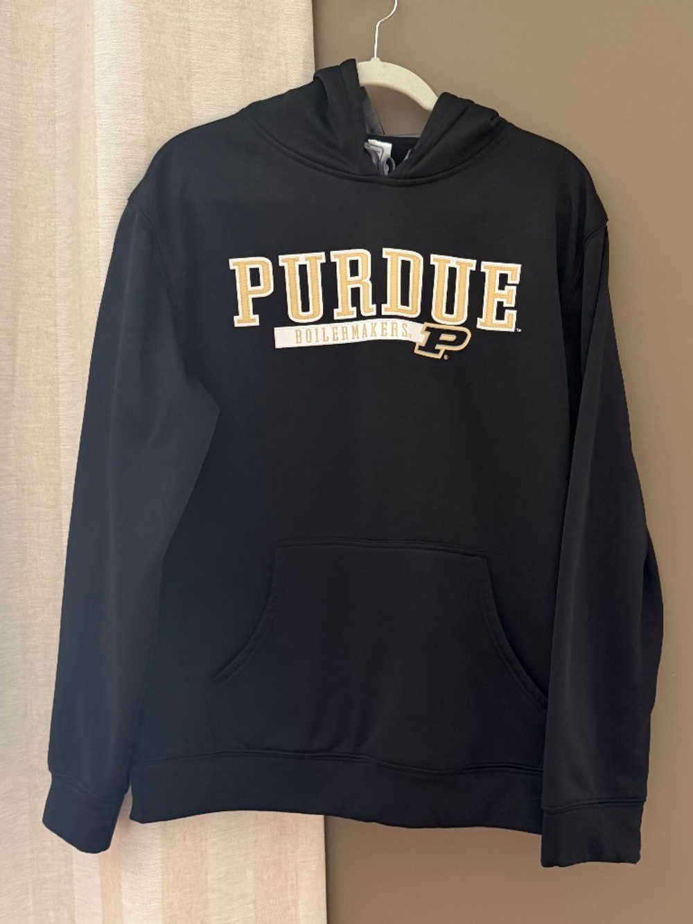 Purdue Boilermakers Hoodie Sweatshirt College Football Basketball, Size Medium